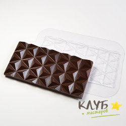 Плитка Пирамидки, форма пластиковая для шоколада
