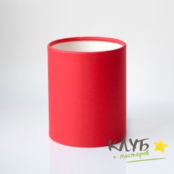 Шляпная коробка без крышки "Красная", 10х10 см