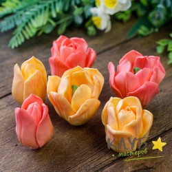 Набор Голландских тюльпанов (3шт.), форма из пищевого силикона