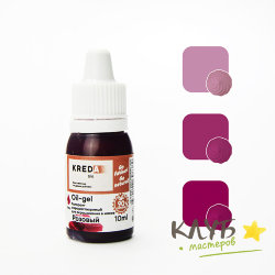 Краситель пищевой жирорастворимый "Kreda Bio Oil-gel" розовый 10 мл