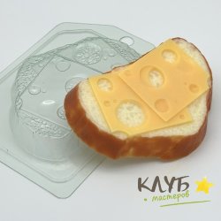 Хлеб белый с сыром, форма пластиковая