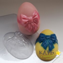 Яйцо/Бант, форма пластиковая