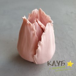 Тюльпан махровый, форма из пищевого силикона