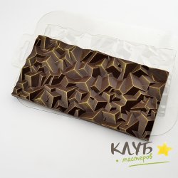 Плитка Сломанный Кристалл, форма пластиковая для шоколада