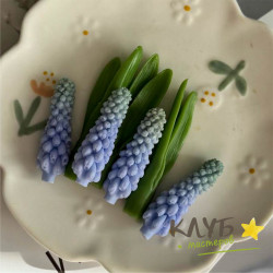 Мускари ранний х4, форма из пищевого силикона Мускари ранний х4, форма из пищевого силикона