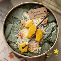 Брелок лошадка, форма силиконовая