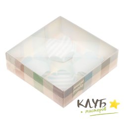 Коробка для макарун с подложками "Лучшему тебе", 12х12х3,5 см