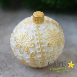 Елочный шар Hand Made, форма из пищевого силикона