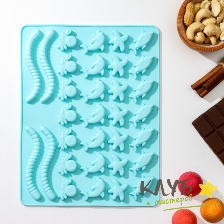 Морские сладости 32 ячейки, форма силиконовая купить в интернет ...