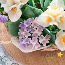 Цветочки сирени х3, форма силиконовая