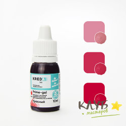 Краситель пищевой водорастворимый "Kreda Bio Prime-gel" красный 10 мл