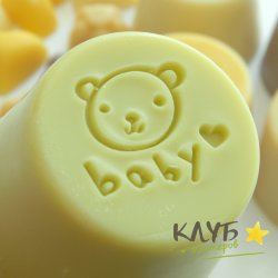 Штамп для мыла пластиковый "Медведь Baby"