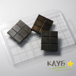 Плитка 15 грамм, форма пластиковая для шоколада