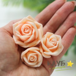 Розы кустовые 3 шт., форма из пищевого силикона