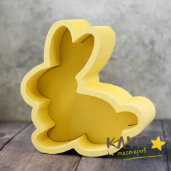 Пенобокс "Кролик" 21,5х20 см (желтый)