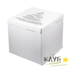 Коробка для торта Елка (гофрокартон) 30х30х30 см