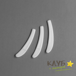 Спатула для крема изогнутая, 3 шт.