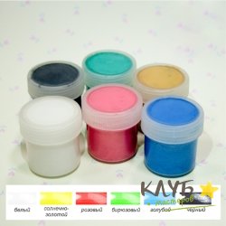 Акриловые краски для мыла "Перламутровые", 6 цветов