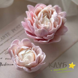 Пионы Моцарт (2 шт.), форма силиконовая Пионы Моцарт (2 шт.), форма силиконовая