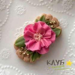 Цветочный акцент, форма силиконовая