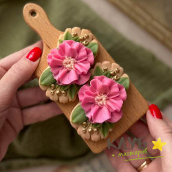 Цветочный акцент, форма из пищевого силикона