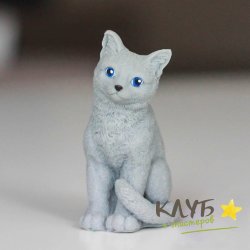Сидящая кошка, форма силиконовая