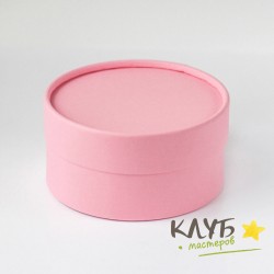 Коробка круглая с крышкой "Розовая", 12х6 см