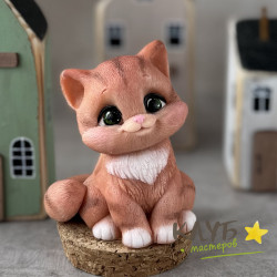 Котенок Сема, форма из пищевого силикона
