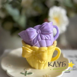 Кружка с бантом, форма силиконовая