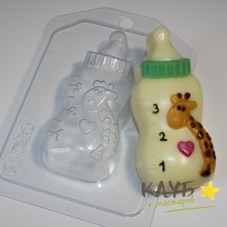 Бутылочка детская, форма пластиковая