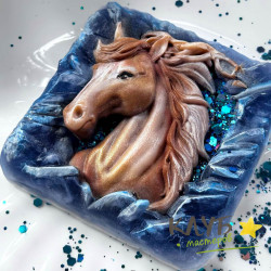 Конь Север 2D, форма силиконовая