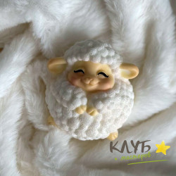 Овечка Тучка 2D, форма из пищевого силикона