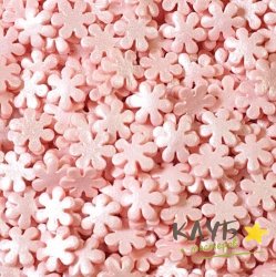 Снежинки розовые перламутровые, посыпка 50 г