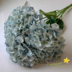 Зелень для мыльных букетов "Букет гортензии нежно-голубой" (50 см)