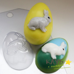 Яйцо/Кролик, форма пластиковая