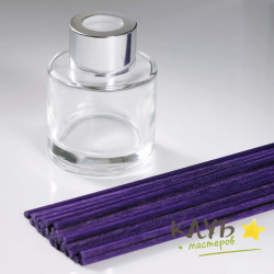 Палочки фибра фиолетовые для аромадиффузора 22 см (5 шт.)