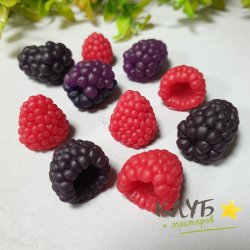 Ассорти малина/ежевика/шелковица (10 ягод), форма силиконовая