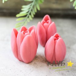 Набор тюльпанов Лиза (3 шт.), форма из пищевого силикона