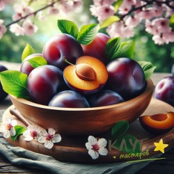 Слива и сакура 15 мл, отдушка косметическая