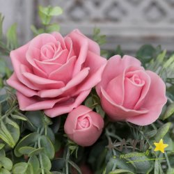 Розы Свитнесс, Акварель, бутон нераскрытый, набор силиконовых форм