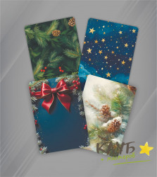 Набор открыток без ламинации "Зимний микс", 20 шт.