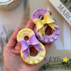 Восьмое марта с большим бантом, форма силиконовая Восьмое марта с большим бантом, форма силиконовая