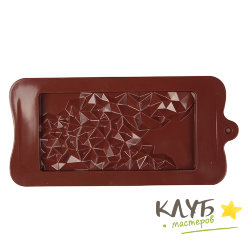 Шоколадная плитка скалы, форма силиконовая