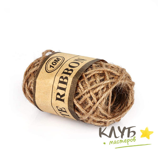 Шнур джутовый ribbon 10 метров