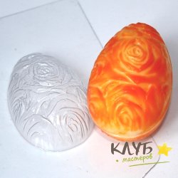 Яйцо/Фактура роз, форма пластиковая