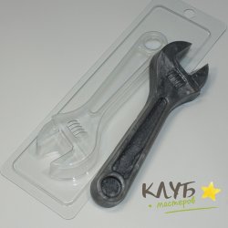 Ключ гаечный разводной, форма пластиковая