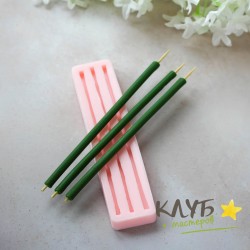 Стебли круглые 18 см (3 шт.), форма силиконовая