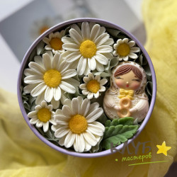 Ромашка солнечная, форма силиконовая
