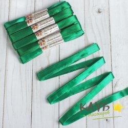 Лента атласная "Изумрудная 12 мм", 5,5 м