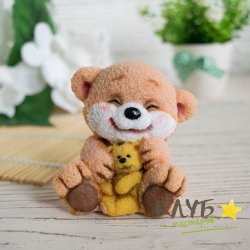 Мишка с мишуткой, форма из пищевого силикона
